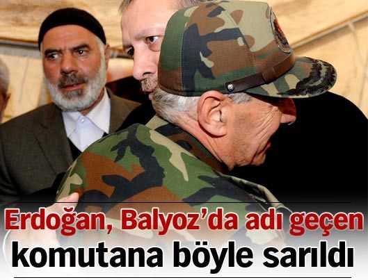 Erdoğan komutana sarıldı