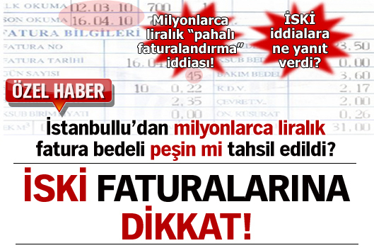 İSKİ faturalarına dikkat! - Son aya ait İSKİ faturalarının normalden çok yüksek gelmiş olmasının sebebi ne? 45-48 günlük faturalandırma Tüketici Birliği ile İSKİ'yi karşı karşıya getirdi... İSKİ faturalarına dikkat! - Son aya ait İSKİ faturalarının normalden çok yüksek gelmiş olmasının sebebi ne? 45-48 günlük faturalandırma Tüketici Birliği ile İSKİ'yi karşı karşıya getirdi...