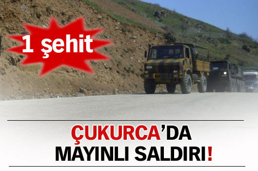 Hakkari'de mayınlı saldırı: 1 asker şehit - Hakkari'nin Çukurca ilçesinde mayın patlaması sonucu, bir asker şehit oldu. Hakkari'de mayınlı saldırı: 1 asker şehit - Hakkari'nin Çukurca ilçesinde mayın patlaması sonucu, bir asker şehit oldu.