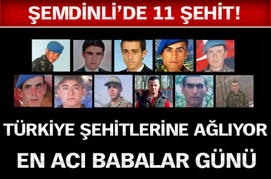 Türkiye şehitlerine ağlıyor - 11 asker aynı gün Şemdinli'de şehit oldu...