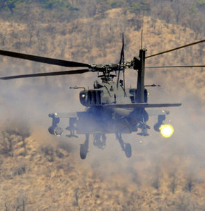 Askeri helikopter düştü