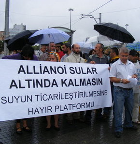 Allianoi için yağmur altında eylem