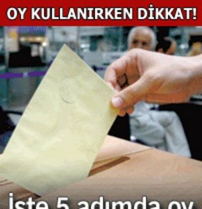 Oy kullanırken dikkat!