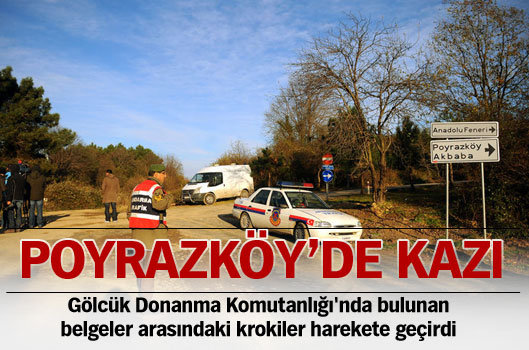 Polis, Poyrazköy'de mühimmat arıyor 
