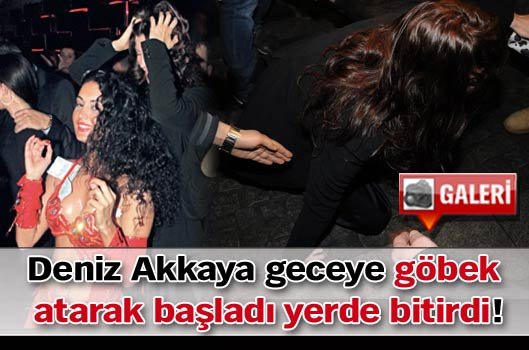 Göbek atarak başladı yerde bitti!