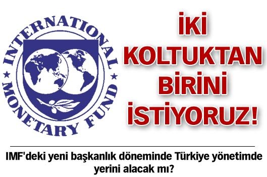 �ki koltuktan birini istiyoruz!