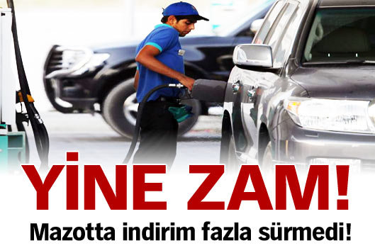 Yine zam!