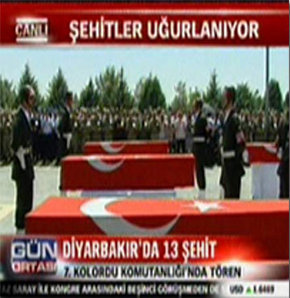  Şehit 13 Erin Cenaze Töreni