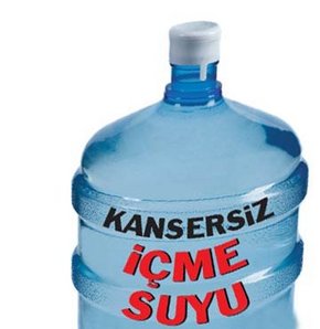 Damacanadaki suyu cam kaba boşaltın!