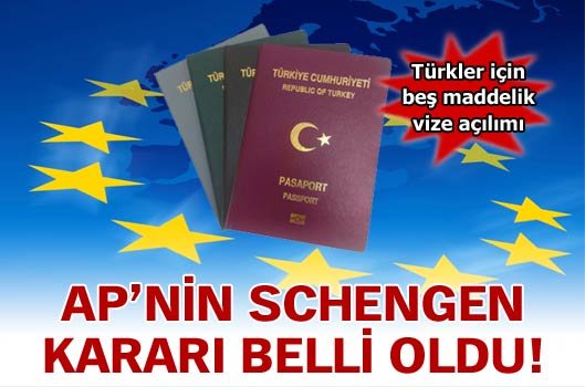 T�rklere Schengen AP masas�nda!
