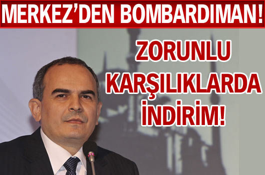 Zorunlu karşılıklarda indirim!