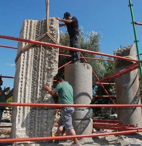 Myra'nın dev sutunları yaşama dönüyor