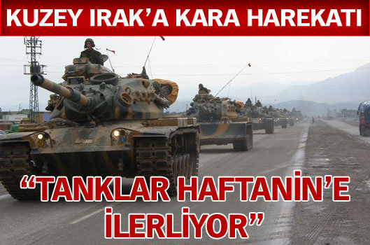 T�rk tanklar� Kuzey Irakta