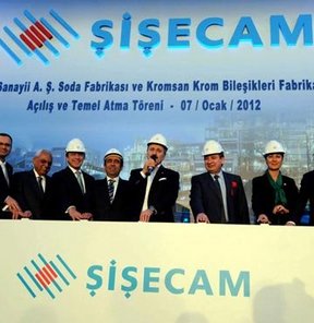 Şişecam, Ekonomi Bakanı Zafer Çağlayan, Şişecam Yönetim Kurulu Başkanı Ersin Özince