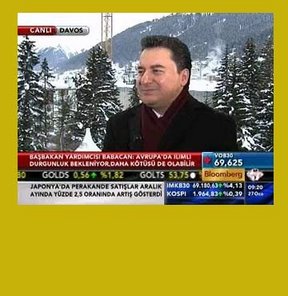 Başbakan Yardımcısı Ali Babacan Bloomberg HT Euro Bölgesi yunanistan almanya türkiye çek yasası Davos