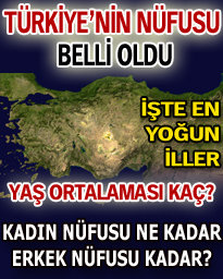 Türkiye'nin nüfusu belli oldu