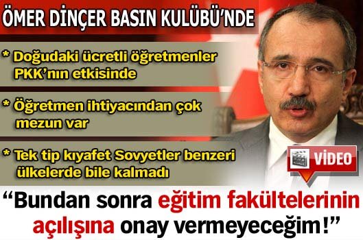 "Öğretmen ihtiyacınından çok mezun var"