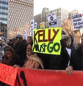 New York'ta Müslümanlar polisi protesto etti