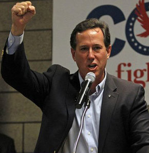 Cumhuriyetçi Parti seçimleri Rick Santorum Newt Gingrich Mitt Romney 