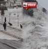 Tsunami gibi.. Sular 50 metre içeri girdi