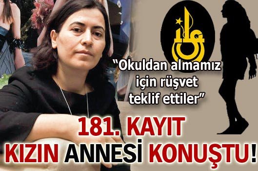 "Kızımın adı 181 kaldı"
