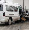 TIR ile minibüs çarpıştı!