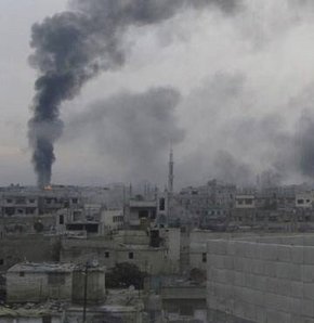 Humus'ta bombardıman!