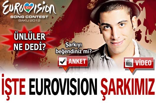 İşte Eurovision şarkımız!
