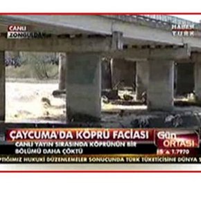 Habertürk canlı yayınında köprü çöktü! VİDEO