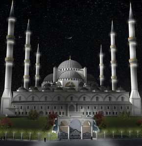 Çamlıca tepesine yapılacak camii projesi belirledi. İşte camiinin detayları...
