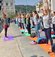 Yüzlerce anne, Boğaz’a karşı yoga yaptı