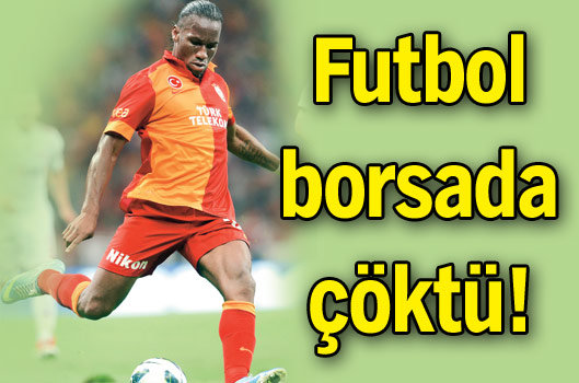 Futbol borsada çöktü