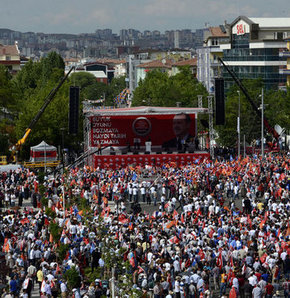 AK Parti'nin Ankara mitingi hazırlıkları
