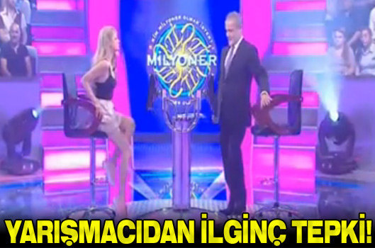 Yarışmacıdan ilginç tepki
