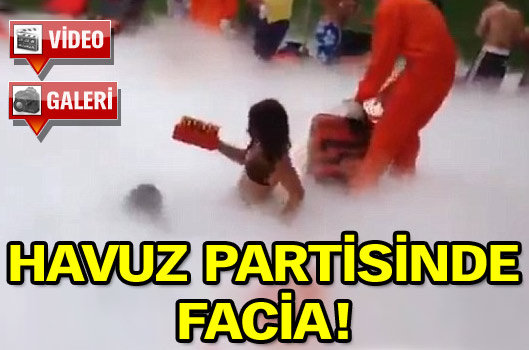 Havuz partisinde facia!
