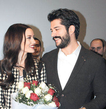 Filmi hayranlarıyla buluşarak kutladılar