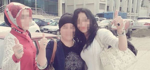 Zonguldak'ta aldatılan kadınlardan zafer pozu 