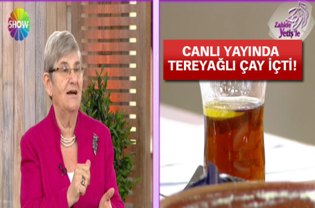 Canlı Yayında Tereyağlı Çay İçti Canlı Yayında Tereyağlı Çay İçti