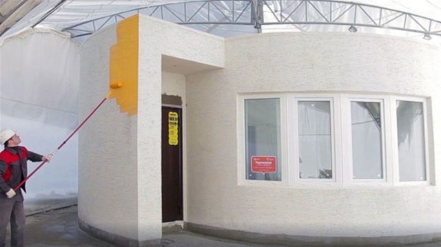 Köpükten evleri 2 saatte inşa ediyorlar