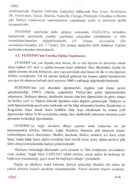 MİT'in Darbe Komisyonu'na gönderdiği raporun tam metni