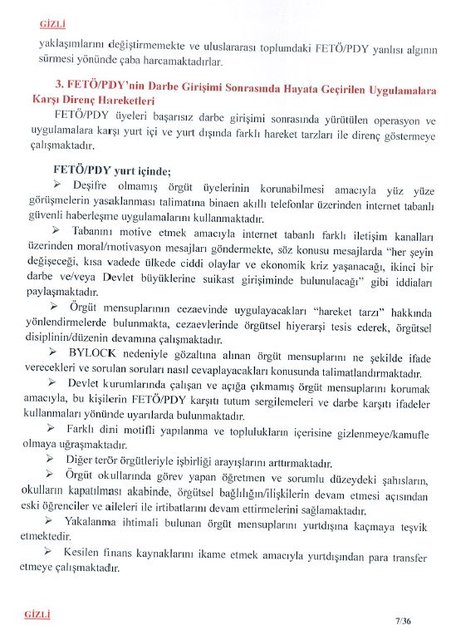 MİT'in Darbe Komisyonu'na gönderdiği raporun tam metni