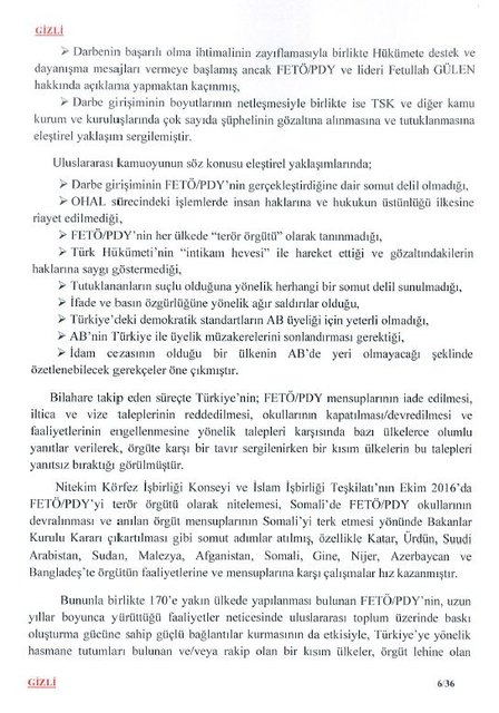 MİT'in Darbe Komisyonu'na gönderdiği raporun tam metni