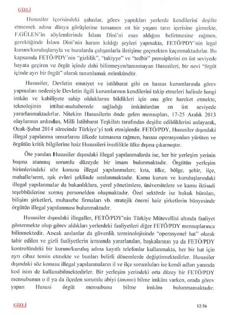 MİT'in Darbe Komisyonu'na gönderdiği raporun tam metni