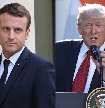 Trump Macron'un davetini kabul etti