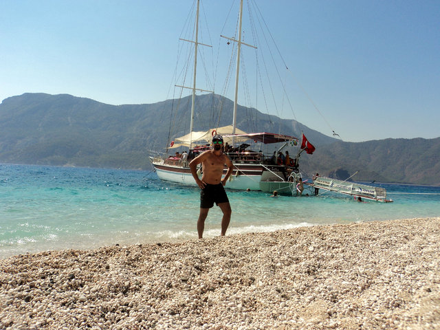 Bodrum'da İskandinav turistler tatilin tadını çıkarıyor