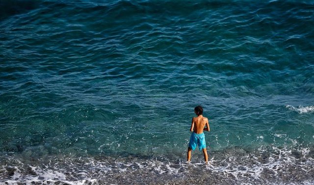 Bodrum'da İskandinav turistler tatilin tadını çıkarıyor