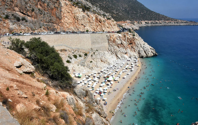 Bodrum'da İskandinav turistler tatilin tadını çıkarıyor