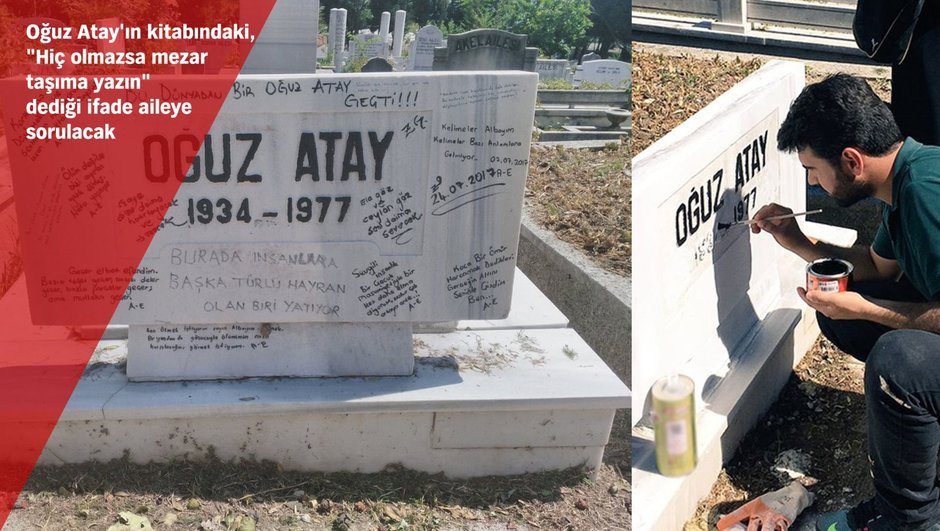 Oğuz Atay mezar taşı Edirnekapı