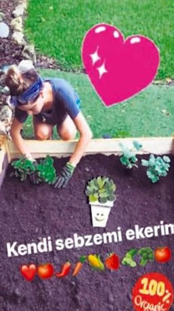 Ceyda Ateş, Amerika'da sebze yetiştiriyor - Magazin haberleri