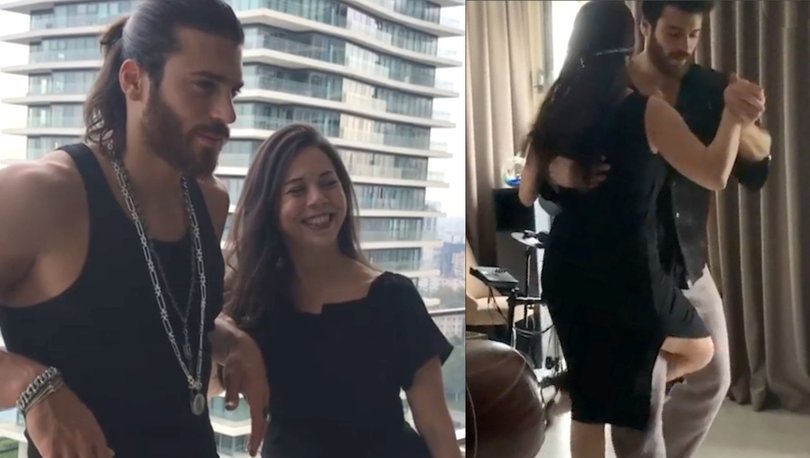 Can Yaman ile annesinden tango şov Magazin haberleri